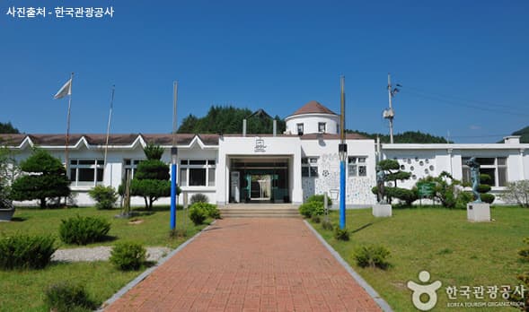 The modern exterior of the National Museum of Korea